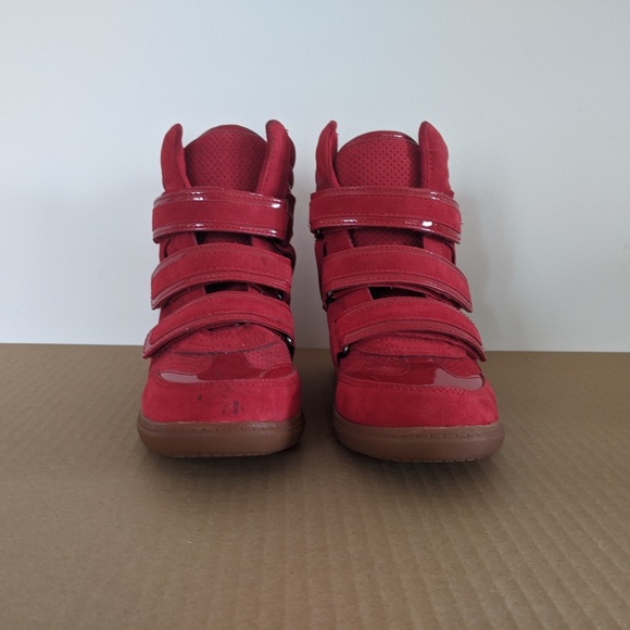 ALDO Red Sneaker Wedges - Picture 3 of 3